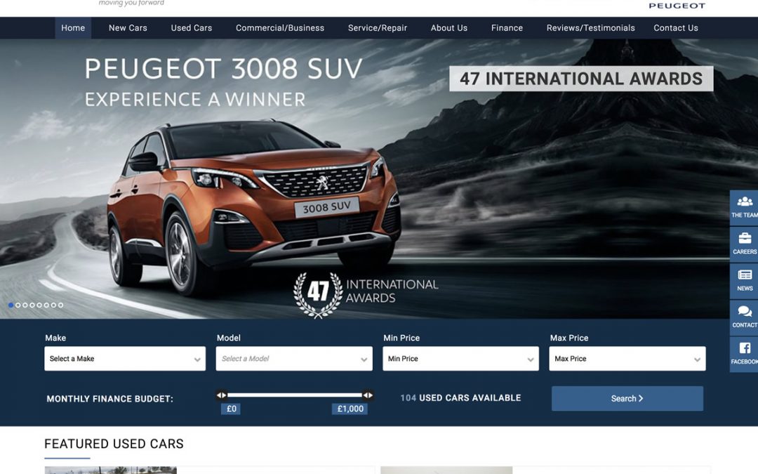 New Peugeot 3008 SUV cars for sale at Hallidays car dealer based in  Bushmills, Northern Ireland